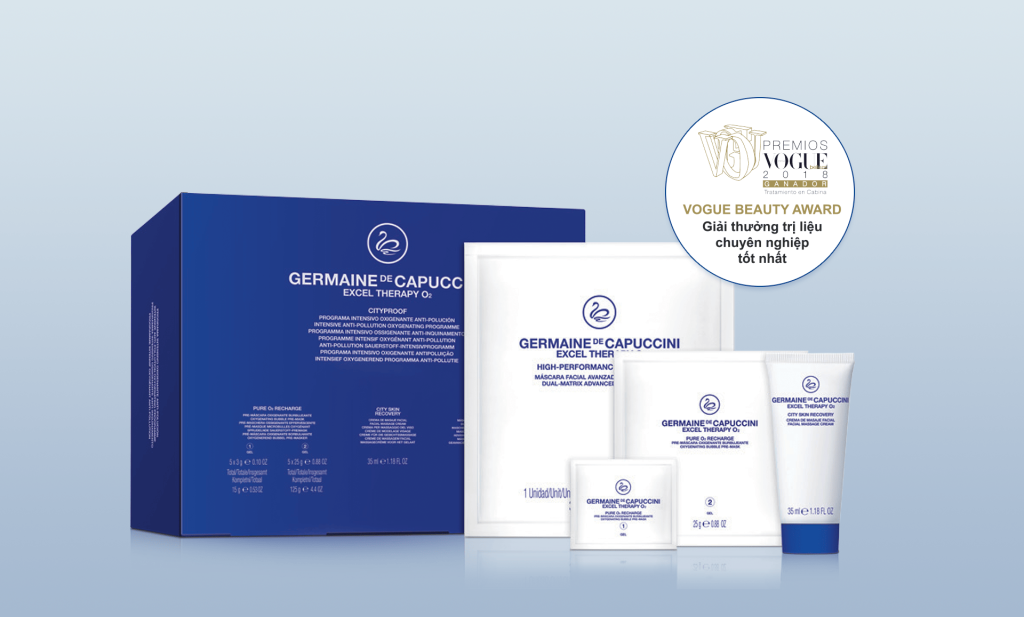 Liệu trình oxy chống ô nhiễm đô thị Thanh lọc và tái tạo da excel therapy o2