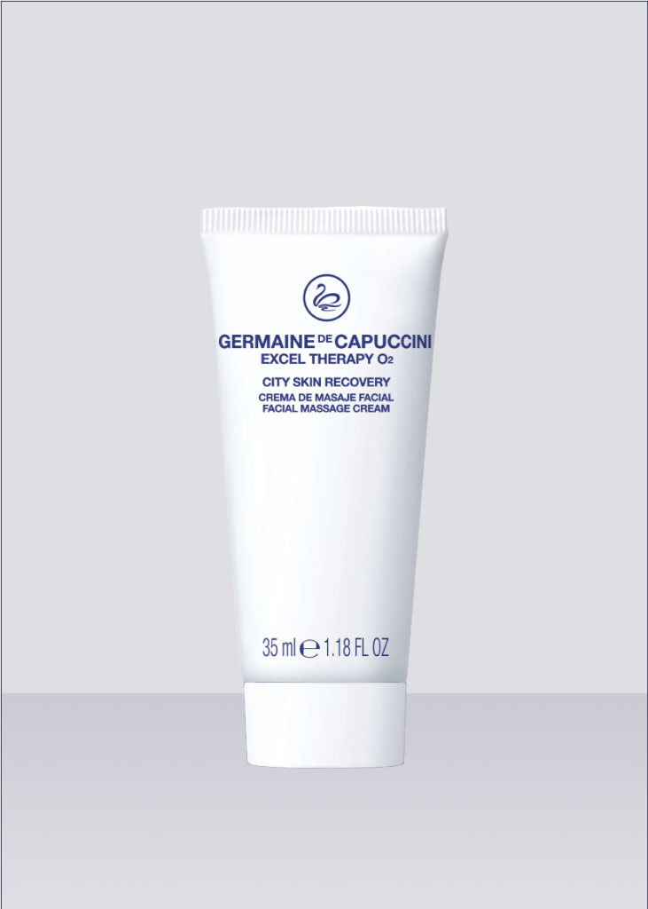Liệu trình oxy chống ô nhiễm đô thị Thanh lọc và tái tạo da excel therapy o2 CITY SKIN RECOVERY FACIAL MASSAGE CREAM KEM MASSAGE MẶT PHỤC HỒI OXY TƯƠI CHO DA