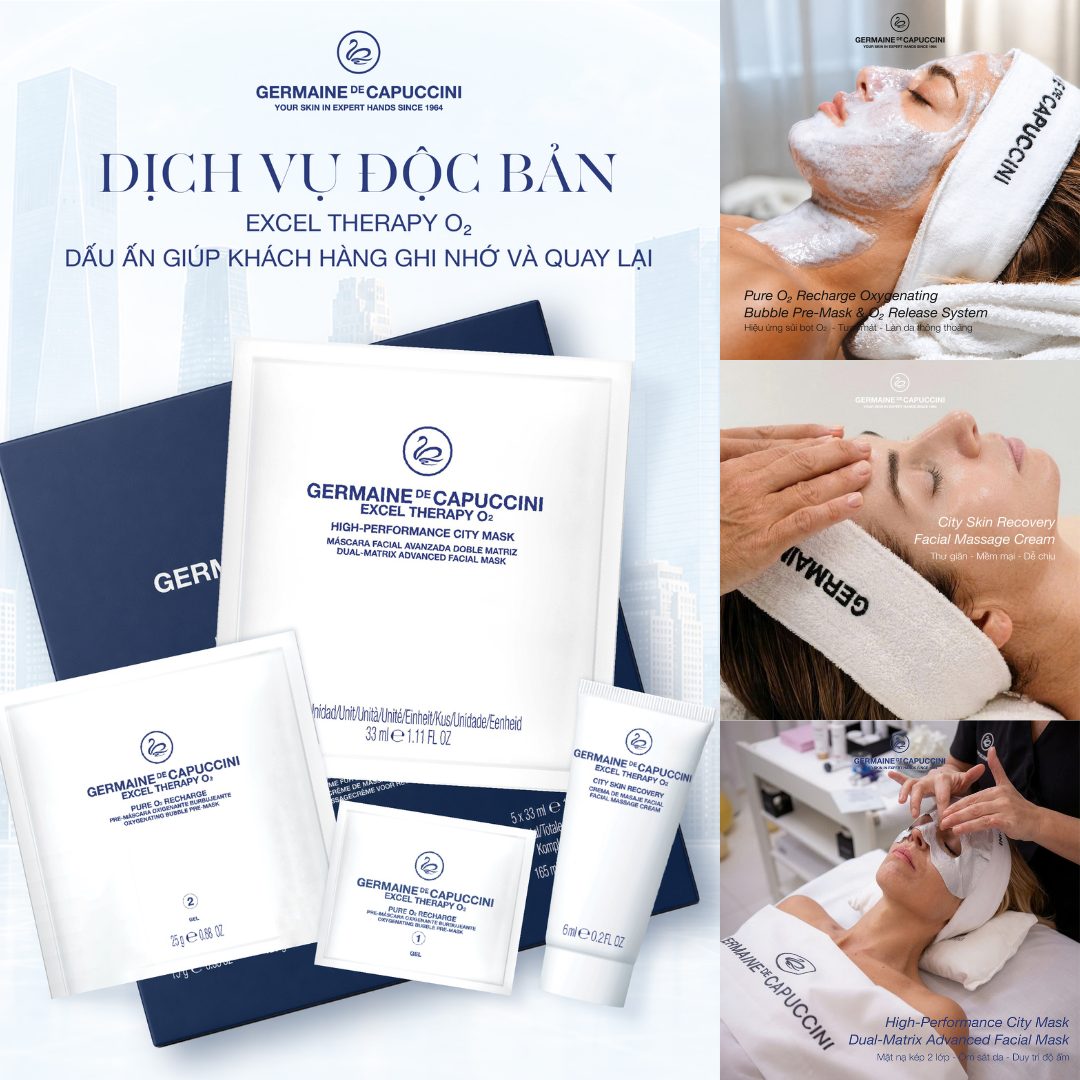 Xem video liệu trình Excel Therapy O₂ thực tế tại Spa