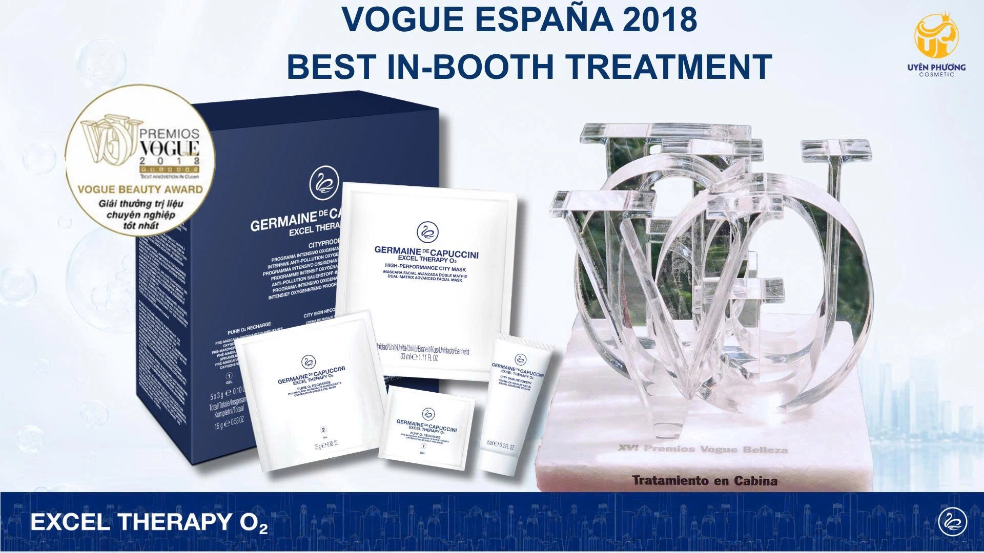 Excel Therapy O₂ nhận Vogue Beauty Award 2018 hạng mục Best In-Booth Treatment