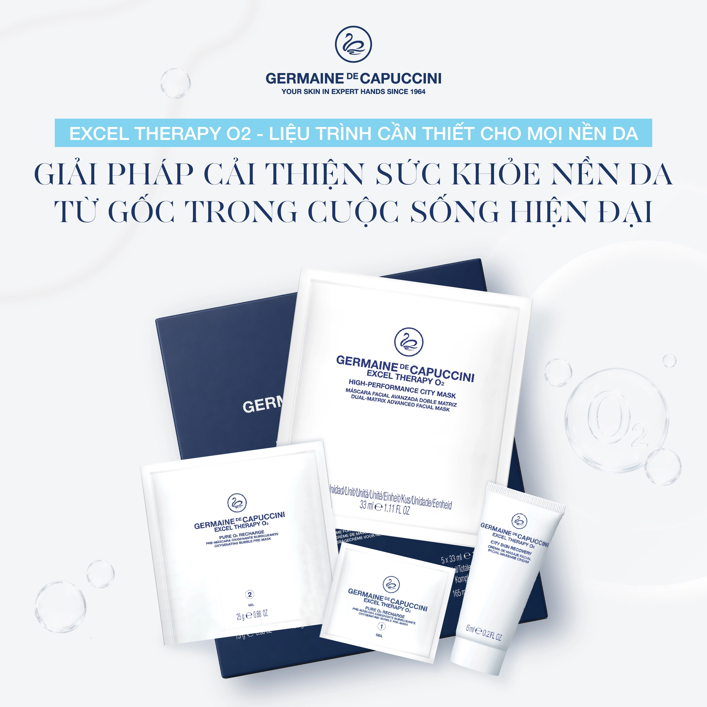Hệ công nghệ và hoạt chất cốt lõi của Excel Therapy O₂